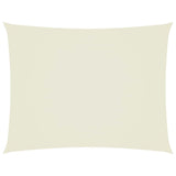Sunshade Sail Oxford Fabric Rectangular 3x6 m Cream - Front View
