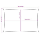 Sunshade Sail Oxford Fabric Rectangular 3x6 m Cream - Extra Image