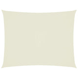 Sunshade Sail Oxford Fabric Rectangular 4x5 m Cream - Front View