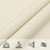 Sunshade Sail Oxford Fabric Rectangular 4x5 m Cream - Low Angle