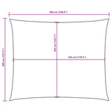 Sunshade Sail Oxford Fabric Rectangular 4x5 m Cream - Extra Image
