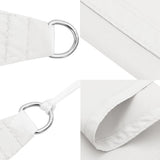 Sunshade Sail Oxford Fabric Square 3x3 m White