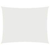 Sunshade Sail Oxford Fabric Rectangular 2x3.5 m White - Front View