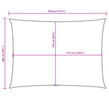 Sunshade Sail Oxford Fabric Rectangular 2x3.5 m White - Extra Image