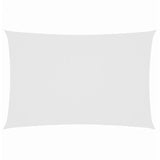 Sunshade Sail Oxford Fabric Rectangular 2x5 m White - Front View