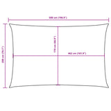Sunshade Sail Oxford Fabric Rectangular 2x5 m White