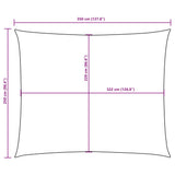 Sunshade Sail Oxford Fabric Rectangular 2.5x3.5 m White - Extra Image