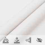 Sunshade Sail Oxford Fabric Rectangular 2.5x4 m White - Low Angle