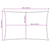 Sunshade Sail Oxford Fabric Rectangular 2.5x5 m White - Extra Image