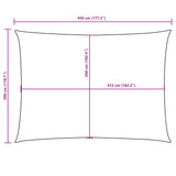 Sunshade Sail Oxford Fabric Rectangular 3x4.5 m White - Extra Image