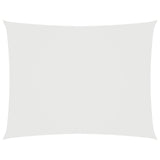 Sunshade Sail Oxford Fabric Rectangular 3x5 m White - Front View