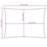 Sunshade Sail Oxford Fabric Rectangular 3x5 m White - Extra Image