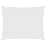 Sunshade Sail Oxford Fabric Rectangular 3x6 m White - Front View