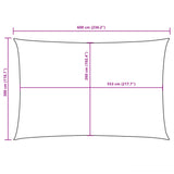 Sunshade Sail Oxford Fabric Rectangular 3x6 m White - Extra Image