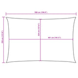 Sunshade Sail Oxford Fabric Rectangular 3.5x5 m White - Extra Image