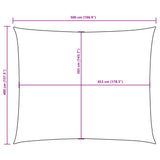 Sunshade Sail Oxford Fabric Rectangular 4x5 m White - Extra Image