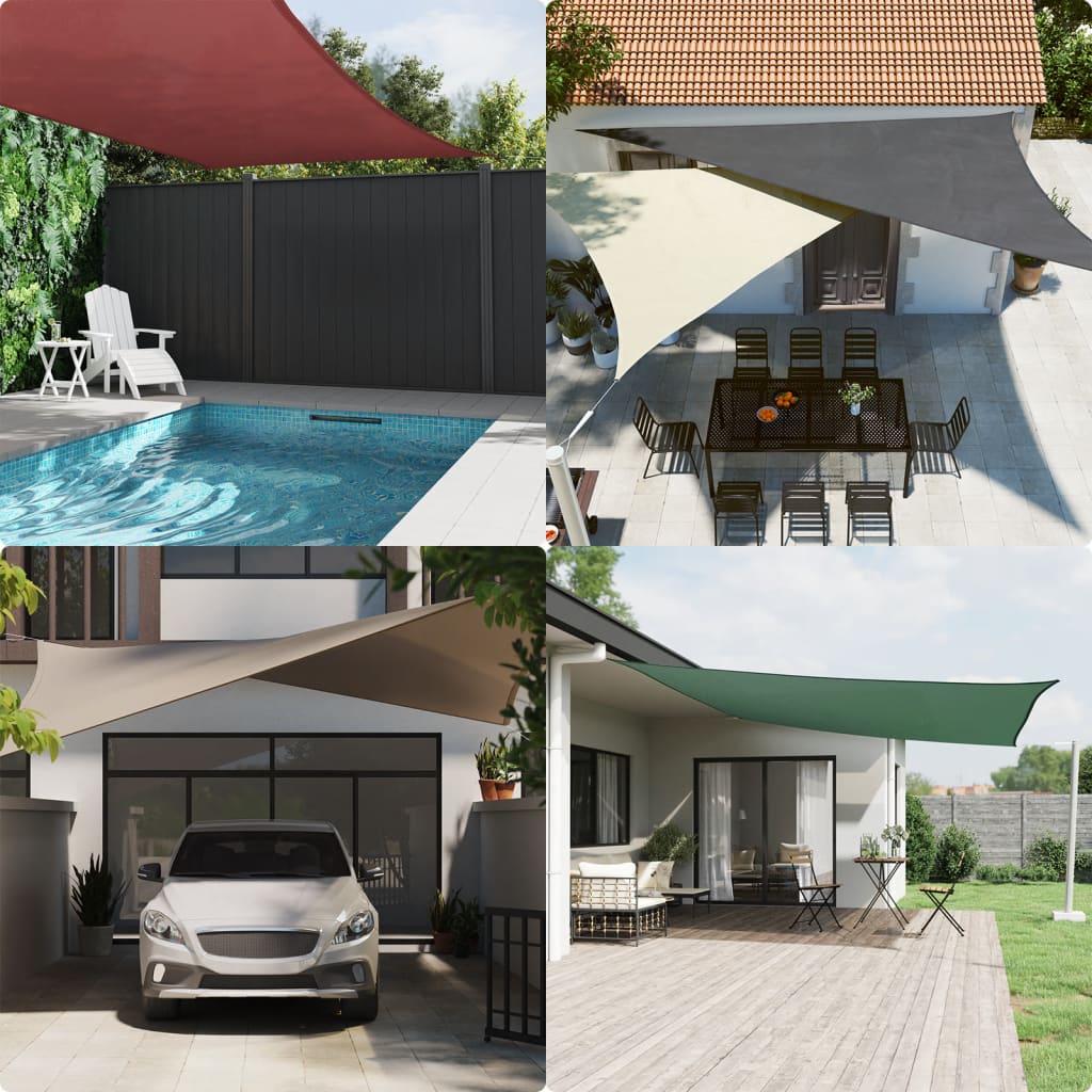 Sunshade Sail Oxford Fabric Rectangular 5x6 m White