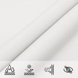 Sunshade Sail Oxford Fabric Rectangular 5x6 m White - Low Angle