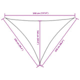 Sunshade Sail Oxford Fabric Triangular 2.5x2.5x3.5 m White