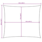 Sunshade Sail Oxford Fabric Rectangular 2x2.5 m Black