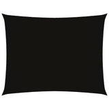 Sunshade Sail Oxford Fabric Rectangular 2.5x3.5 m Black - Front View