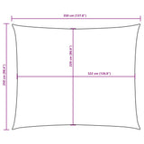 Sunshade Sail Oxford Fabric Rectangular 2.5x3.5 m Black