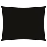 Sunshade Sail Oxford Fabric Rectangular 2.5x4 m Black - Front View