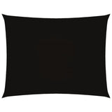 Sunshade Sail Oxford Fabric Rectangular 3.5x5 m Black - Front View