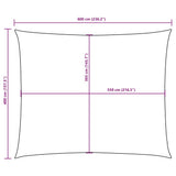 Sunshade Sail Oxford Fabric Rectangular 4x6 m Black