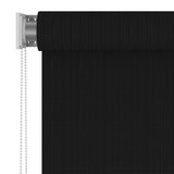 Outdoor Roller Blind 245(W)x230(H) cm Black - Side View