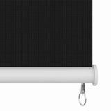 Outdoor Roller Blind 245(W)x230(H) cm Black - Top-Down View