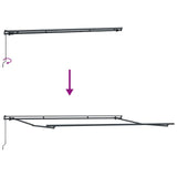Awning Manual Anthracite 4 x 3 m Metal - Extra Image