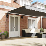 Awning Manual Anthracite 5 x 3 m Metal - Side View