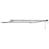 Awning Frame Manual Anthracite 400 x 300 cm Aluminium - Rear View