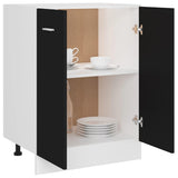 Bottom Cabinet Lyon Black 60x46x81.5 cm Engineered Wood - Top-Down View