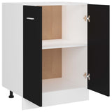 Bottom Cabinet Lyon Black 60x46x81.5 cm Engineered Wood - 45-Degree Angle