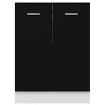 Bottom Cabinet Lyon Black 60x46x81.5 cm Engineered Wood