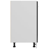 Bottom Cabinet Lyon Black 60x46x81.5 cm Engineered Wood - Close-Up Angle