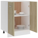 Bottom Cabinet Lyon Sonoma Oak 60x46x81.5 cm Engineered Wood - Top-Down View