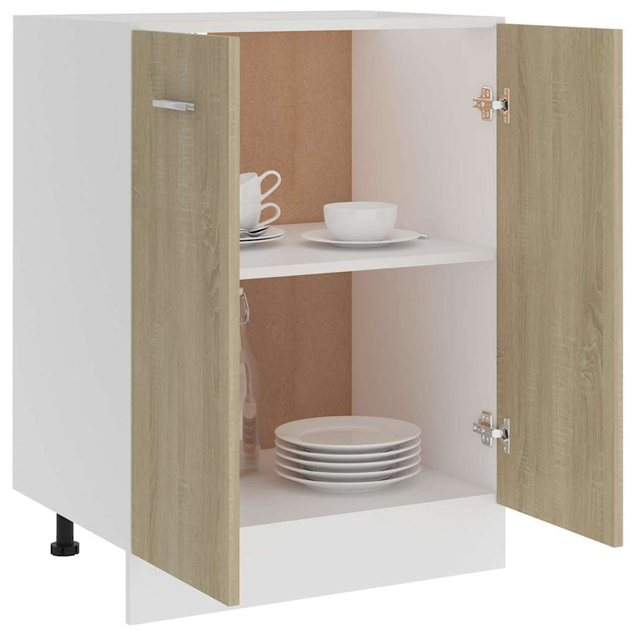 Bottom Cabinet Lyon Sonoma Oak 60x46x81.5 cm Engineered Wood