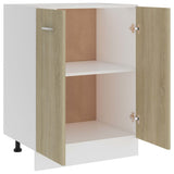 Bottom Cabinet Lyon Sonoma Oak 60x46x81.5 cm Engineered Wood - 45-Degree Angle
