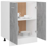 Bottom Cabinet Lyon Concrete Grey 60x46x81.5 cm Engineered Wood - Top-Down View