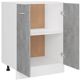 Bottom Cabinet Lyon Concrete Grey 60x46x81.5 cm Engineered Wood - 45-Degree Angle
