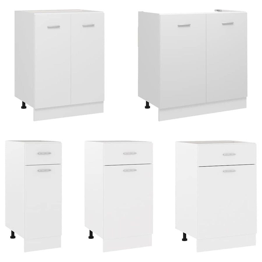 Sink Bottom Cabinet Lyon White 80x46x81.5 cm Engineered Wood