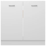 Sink Bottom Cabinet Lyon White 80x46x81.5 cm Engineered Wood