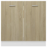 Sink Bottom Cabinet Sonoma Oak 80x46x81.5 cm Engineered Wood - Rear View