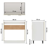 Sink Bottom Cabinet Sonoma Oak 80x46x81.5 cm Engineered Wood - Extra Image
