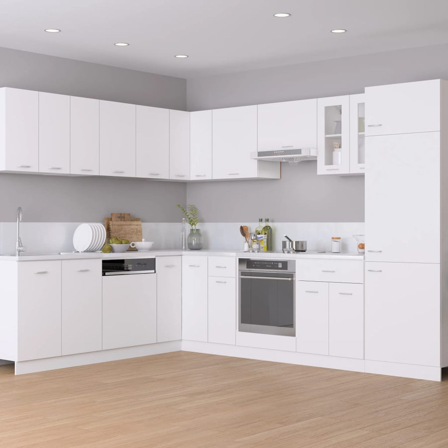 Drawer Bottom Cabinet Lyon White 30x46x81.5 cm Engineered Wood