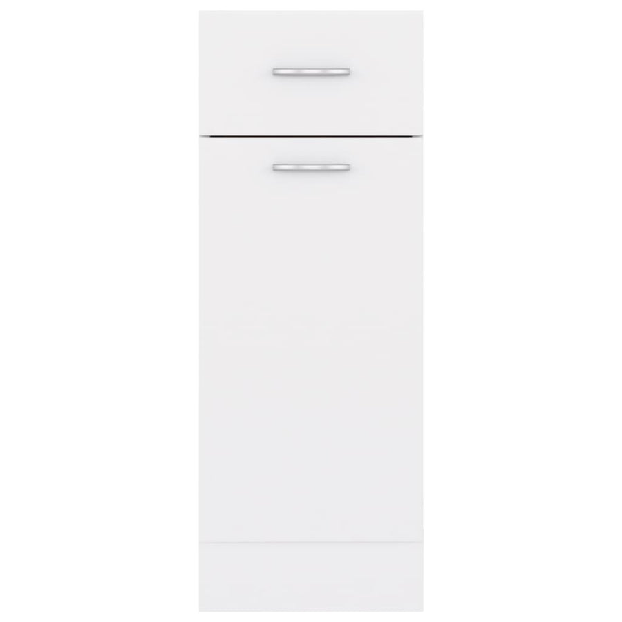 Drawer Bottom Cabinet Lyon White 30x46x81.5 cm Engineered Wood