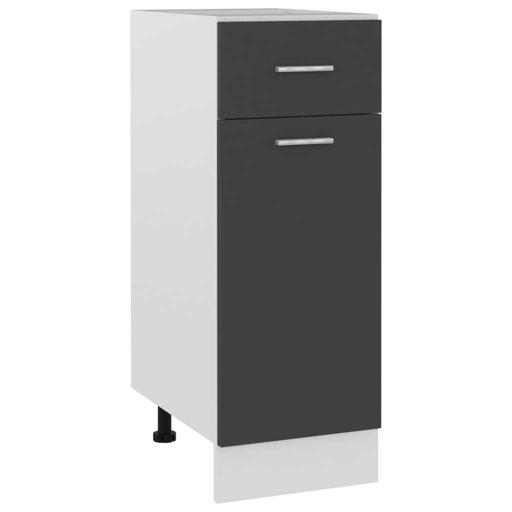 Drawer Bottom Cabinet Lyon Grey 30x46x81.5 cm Engineered Wood